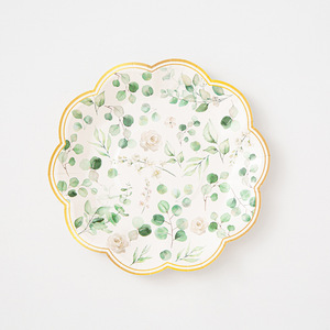 Padi Round <b>Disposable</b> Paper <b>Plates</b> 7 Inch Party Tableware Modern Simple Design Zhejiang China - Product Image 3