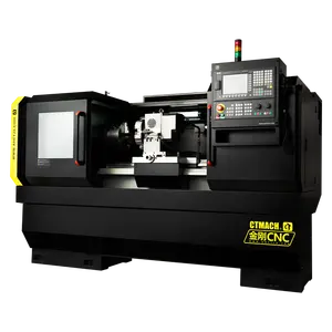 CNC 선반 기계 포탑 CTCNC40C 산업 기계 CNC 터닝 커팅 선반 기계 CK6140 CAK6140 CK6150