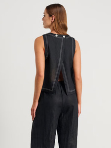 Conjuntos de 2 Piezas de Moda para <span class=keywords><strong>Mujer</strong></span>, Trajes de <span class=keywords><strong>Lino</strong></span> y Algodón sin Mangas, Chaleco y <span class=keywords><strong>Pantalones</strong></span> Anchos, Conjunto Casual de Oficina para <span class=keywords><strong>Mujer</strong></span>, Traje de <span class=keywords><strong>Verano</strong></span> para <span class=keywords><strong>Mujer</strong></span> - Product Image 5