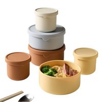 Bac à légumes en silicone de qualité alimentaire pour réfrigérateur Boîte à lunch Bento pour micro-ondes Conteneur de stockage des aliments Boîte d'épreuvage de la pâte à pizza