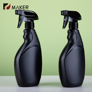 زجاجة بخاخ منظف كحولي كيميائي بلاستيك أسود غير لامع بخاخ منظف كحولي - Product Image 1