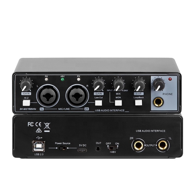 OEM Supplier Offers Professional Audio Interface Sound Card Tarjeta De Sonido for Direct Orders