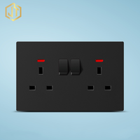 Marché OEM Vente en gros Prise murale Panneau mince 13A 3 broches Double prise UK Plug Standard
