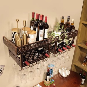 Soporte de Pared para Copas de <span class=keywords><strong>Vino</strong></span> Tinto, Diseño Moderno, Marca Wolff, Capacidad para Más de 24 Copas, Adorno para Cocina y Bar - Product Image 3