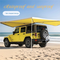 Auvent de toit pour SUV 4x4 extérieur, cadre en aluminium, toile double couche, imperméable, ouverture automatique rapide, rétractable à 270 degrés