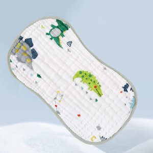 Ropa de muselina para bebés de 0 a 6 meses, Algodón puro, transpirable, dibujos animados, absorbente de sudor, productos antivómitos para bebés, paños para eructar para bebés - Product Image 5