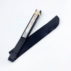 Éventail pliable classique en tissu de bambou japonais de haute qualité, personnalisé, peint, avec pochette, thème Amour, Guangdong, vente en gros - Product Image 6