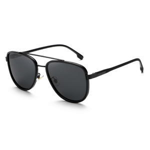Gafas de Sol Aviador Unisex, Montura Metálica Negra TR, Lentes TAC con Protección UV400, Tipo 3, Diseño Redondo, Número de Pieza 1703 - Product Image 1