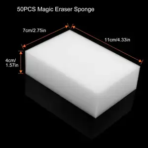 Bonno 50Pcs Magic Spons Extra Dikke Magic Gum Sponzen Melamine Foam Cleaning Pad Gum Spons Voor Alle Oppervlak