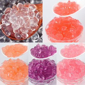 Ingrédients <span class=keywords><strong>pour</strong></span> <span class=keywords><strong>Bubble</strong></span> <span class=keywords><strong>Tea</strong></span> : <span class=keywords><strong>Perles</strong></span> de Tapioca Saveur Fruit de la Passion, Sirop <span class=keywords><strong>pour</strong></span> Thé, Billes Éclatantes Jaune Clair 1200g, Durée de Conservation 6 Mois - Product Image 4