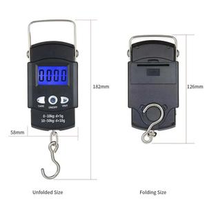 Balance de pesée numérique pour poissons avec ruban à mesurer, outil de pêche à suspendre, balance manuelle facile à utiliser - Product Image 3