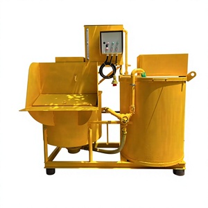 Mezcladora de concreto de doble motor con sistema de suministro y almacenamiento de mortero para la preparación de mortero en ingeniería de construcción - Product Image 1