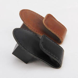 Porta Tizas Magnético de Cuero de Alta Calidad en Color Negro/Marrón para Billar, Snooker y Pool, en Venta - Product Image 5