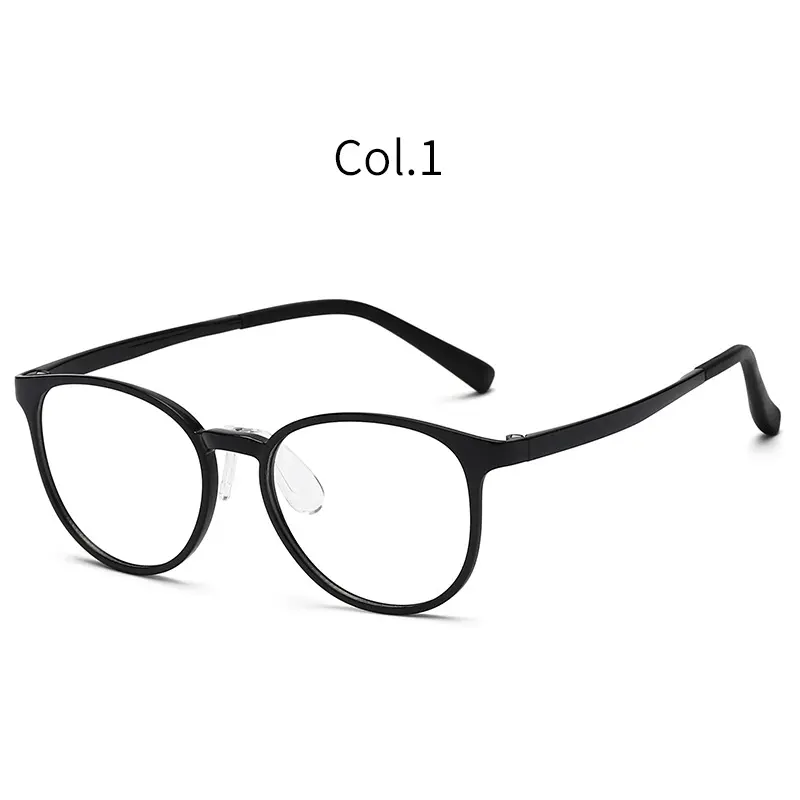 Óculos de luxo industrial anti-luz azul com logotipo personalizado UV, armação óptica redonda para crianças, marca de designer, 2024, ideal para uso infantil