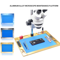 Tampon en alliage d'aluminium pour le soudage de la base du microscope Tampon de travail résistant à la chaleur pour la réparation électronique des PCB SMD