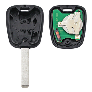 Télécommande porte-clés 2 boutons 433MHz avec puce ID46 électrique pour ancienne <span class=keywords><strong>Peugeot</strong></span> <span class=keywords><strong>307</strong></span> lame VA2 non coupée - Product Image 2