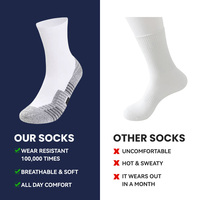 Chaussettes pour hommes en coton coupe basse respirant de couleur unie