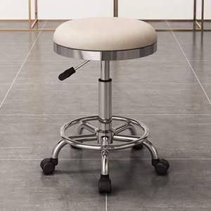 Taburete de Salón de Altura Ajustable, Silla de Pedicura Moderna de Lujo, Cuero Sintético, Bomba Hidráulica Potente para Barbería, Spa, Exteriores - Product Image 5