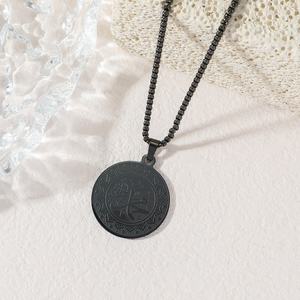 Collana con Ciondolo Personalizzato Vintage in Acciaio Inossidabile con Calligrafia Araba Islamica Musulmana, Gioielli all'Ingrosso per Donna e Uomo, Ideale per l'Eid - Product Image 5