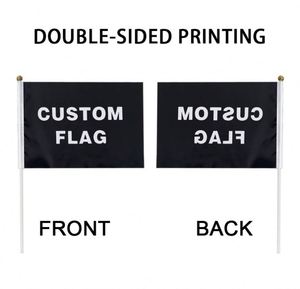 Factory Wholesale Premium Fabric Digital Printing Eco-Friendly Custom Different Size Hand <b>Flags</b> - Product Image 3