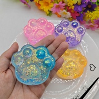 Produit transfrontalier le plus vendu : Jouet souple en plastique réaliste en forme d'animal (salamandre, capybara, griffe de chat) style dessin animé, avec finition dorée, en forme de bonbon au malt