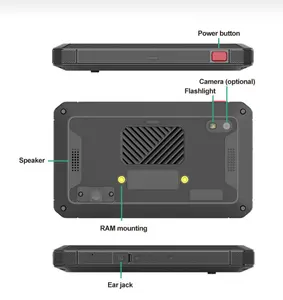 5 Inch Android 7.1 Smart Embedded Panel With Capacitive Screen 2GB+16GB ROM For Fleet Management Taxi Dispatch Etc.