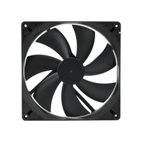 18025 180mm DC 12V 24V 48V Bürstenloser Kugellager-Lüfter, Geräuscharmer Industrieller Abluft-Axiallüfter