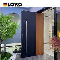 Meilleure vente Porte de sécurité moderne et luxueuse en acier inoxydable à axe central Nouveau design Style français pour l'extérieur