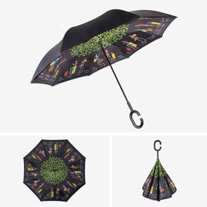 مظلة عكسي محمولة للبيع بالجملة ترويج للاستخدام اليومي مظلة سيارات خارجية - Product Image 4