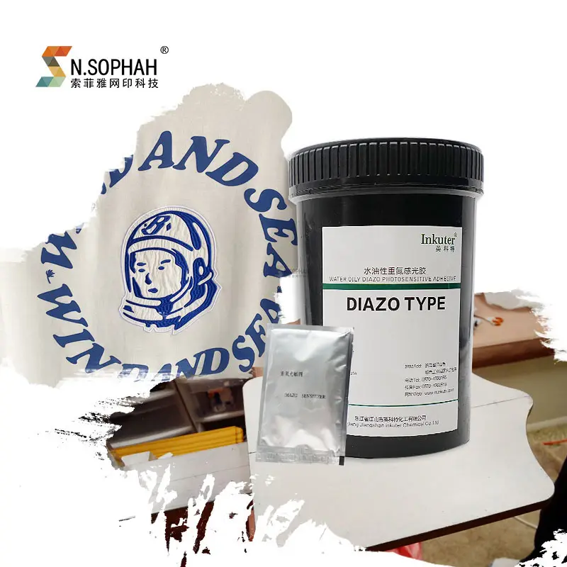 ขายร้อนหน้าจอการพิมพ์น้ำอิมัลชันภาพมันด้วย Diazo Sensitizer