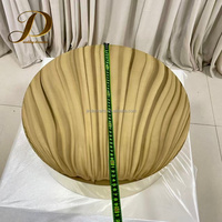 JINDA Nouveau support à gâteau rond petit et brillant en or, socle à gâteau en acier inoxydable pour la décoration d'événements et de fêtes