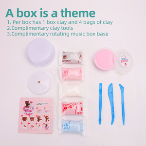 وصل حديثًا إبداعي مجموعات طين الهواء الجاف 6 ألوان سحرية لعبة طين جاف للهواء للأطفال تصنعها بنفسك فن طين جاف للهواء - Product Image 3