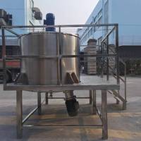 Mélangeur sous vide de colle blanche de l'acier inoxydable 304 1000L, homogénéisateur, réservoir de mélange de chauffage de pâte avec l'agitateur
