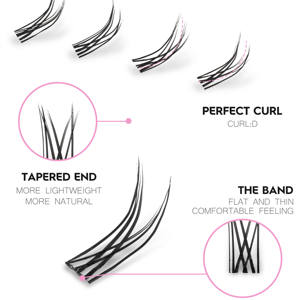 US Local Stock Dramatic Heavy Thick Lower Lashes Individual Bottom Lash <b>Under</b> <b>Eyelashes</b> for Makeup Artists - Product Image 4