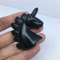 Statue de licorne en quartz rose 100 % naturel, sculptée à la main, pour la maison, style feng shui.