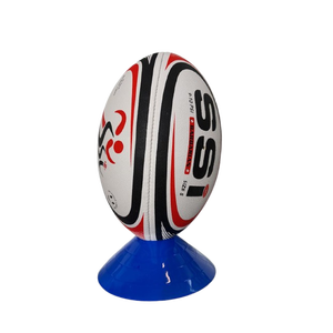 Balón de rugby de tamaño 5 duradero, vejiga de butilo impermeable de goma PU resistente a la intemperie para entrenamiento, uso promocional para todo tipo de clima - Product Image 1