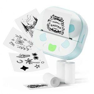 Impresora de Etiquetas Adhesivas para Estudiantes, Impresión de Texto DIY, 203dpi, Batería de 1300mAh, Compatible con Conexión a Teléfono Móvil, Sistemas Android e iOS - Product Image 1