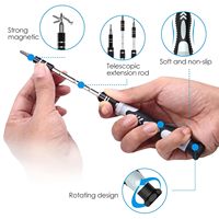 Kit de tournevis magnétique de précision OwiHaerxis, 132 embouts, manche en plastique, tête plate, outil de réparation électronique DIY pour téléphone, tablette, PC