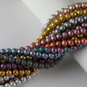 Vente en gros de perles en vrac de pierres précieuses <span class=keywords><strong>semi</strong></span>-précieuses volcaniques rondes colorées de 6mm/8mm/10mm pour la fabrication de bijoux bracelet à bricoler soi-même - Product Image 4