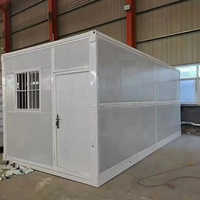 Maison conteneur mobile préfabriquée pliable, maison préfabriquée de luxe détachable pour atelier extérieur