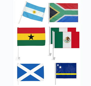 Football Customizable 2026 Country Flag Double-Sided Polyester All Soccer Team Window Car Flag Digital Printing Event - Product Image 1