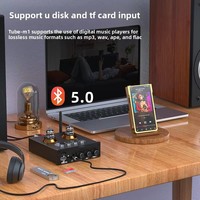 Vakumlu tüp preamplifikatör USB çalar ve kulaklık Amp HiFi ses ön Amp