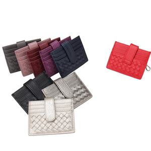 Cartera Minimalista Delgada de Cuero PU Tejido con Bloqueo RFID y Cierre de Botón para <span class=keywords><strong>Hombre</strong></span> y Mujer, Precio de Fábrica Boshiho - Product Image 2