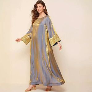 Nuevo Diseño 2026, Vestido Árabe de Oriente Medio, Vestido Largo Europeo y Americano, Lujoso con Detalles Dorados - Product Image 6