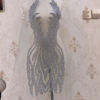 Nouvelle vente chaude artisanat strass collier paillettes appliques patchs fer sur les vêtements pour la décoration de bricolage