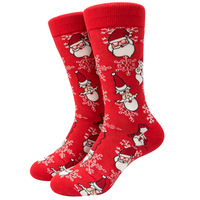 Nouvelles chaussettes en tricot à thème de Noël 2026, 70%-80% coton, motif de dessin animé, chaussettes unisexes pour adultes, chaussettes de mode pour hommes