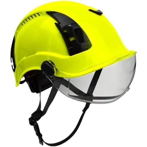 Jaune avec visière transparente