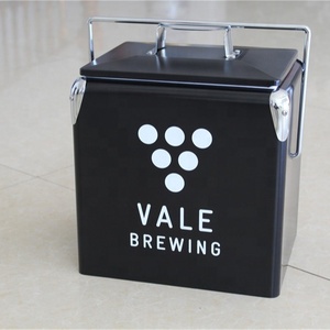 Metal cooler box auto frigorifero portatile dispositivo di raffreddamento del ghiaccio di pesca all'aperto fresco scatola di piccole dimensioni di ghiaccio Incubatore - Product Image 2