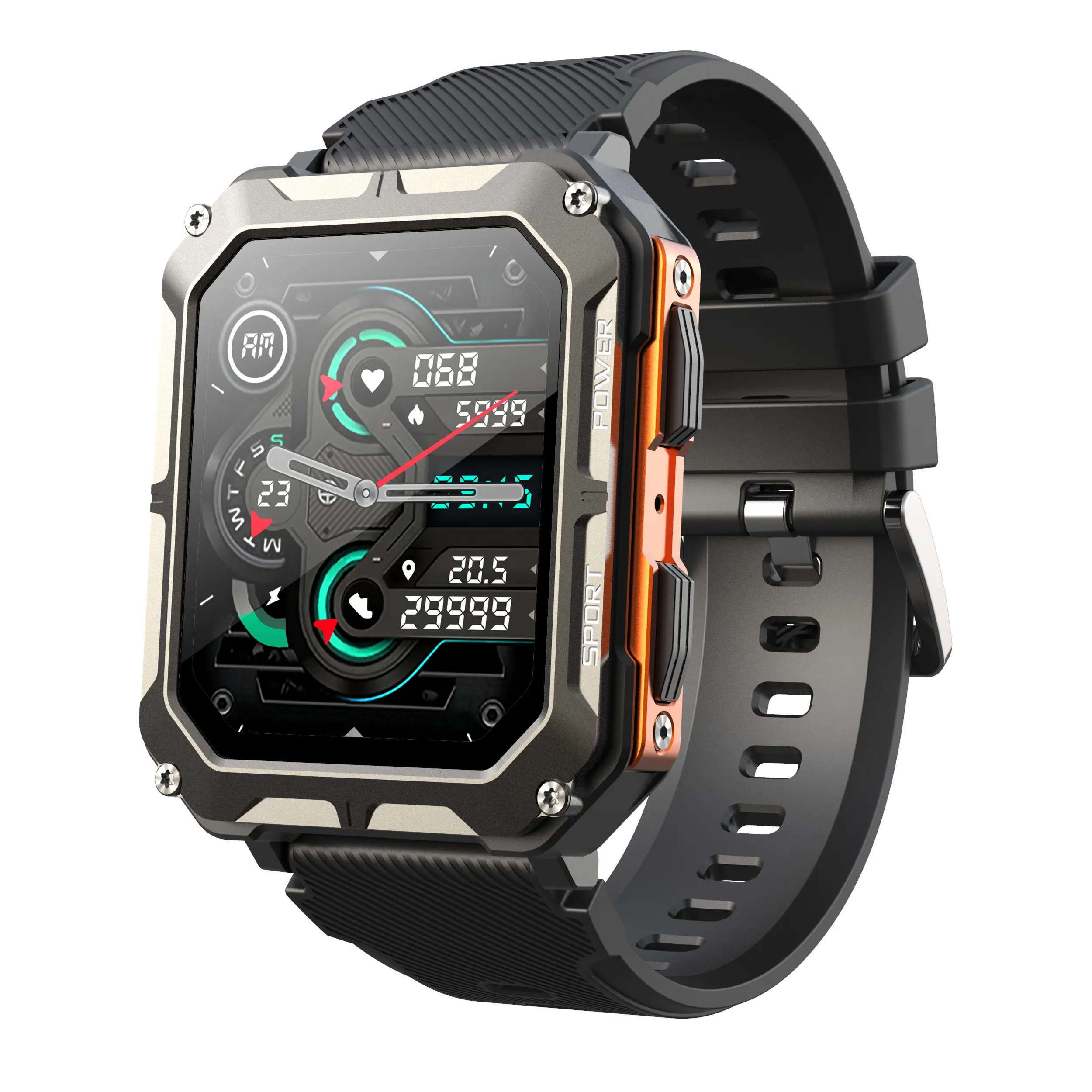 New Arrivals C20 Pro Smart Watch 1.83inch BT call Sports modes large battery IP68 waterproof Men Watches PK C20 Smartwatch