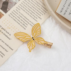 Barrettes latérales en alliage coréen, pinces à cheveux papillon, accessoires pour cheveux pour filles, vente en gros - Product Image 3